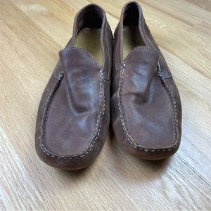 Cole Haan Mens Brown Leather Loafers Slip on size 11